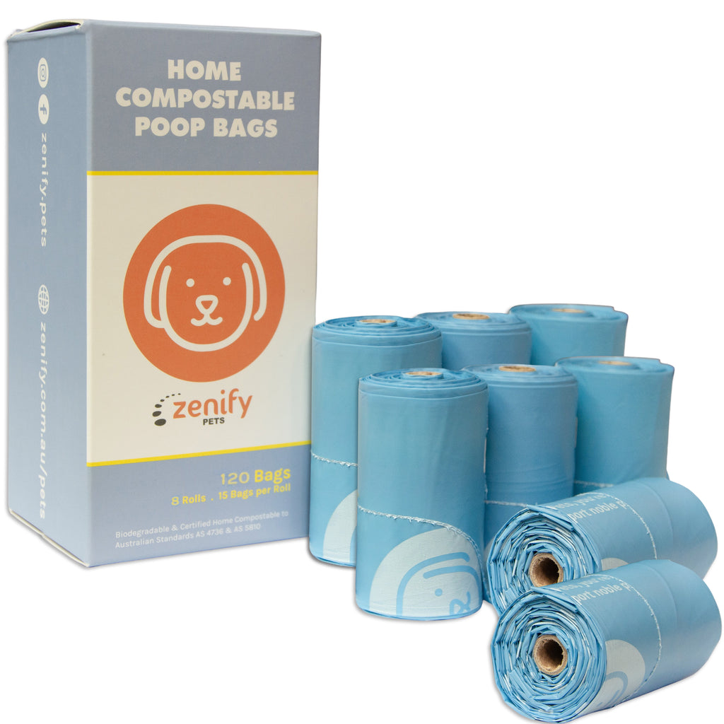 Zenify Pets Compostable Dog Poo Bags (120 Bags)