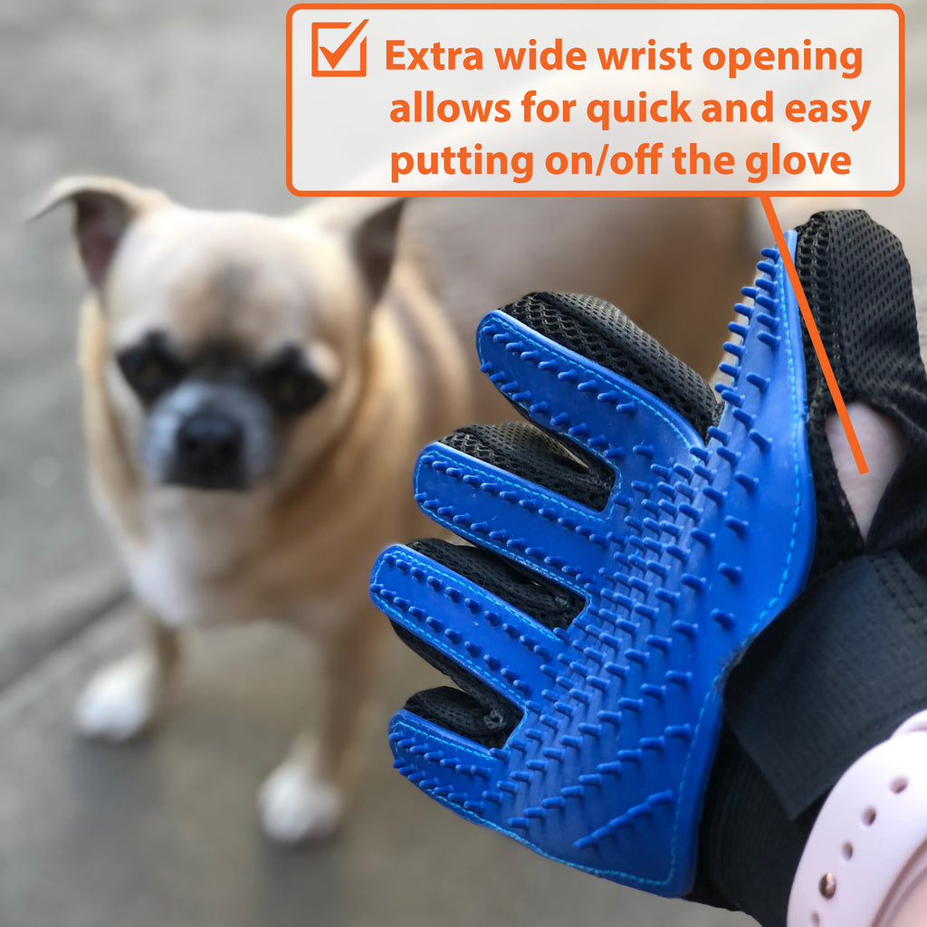 Dog hair brush glove hotsell