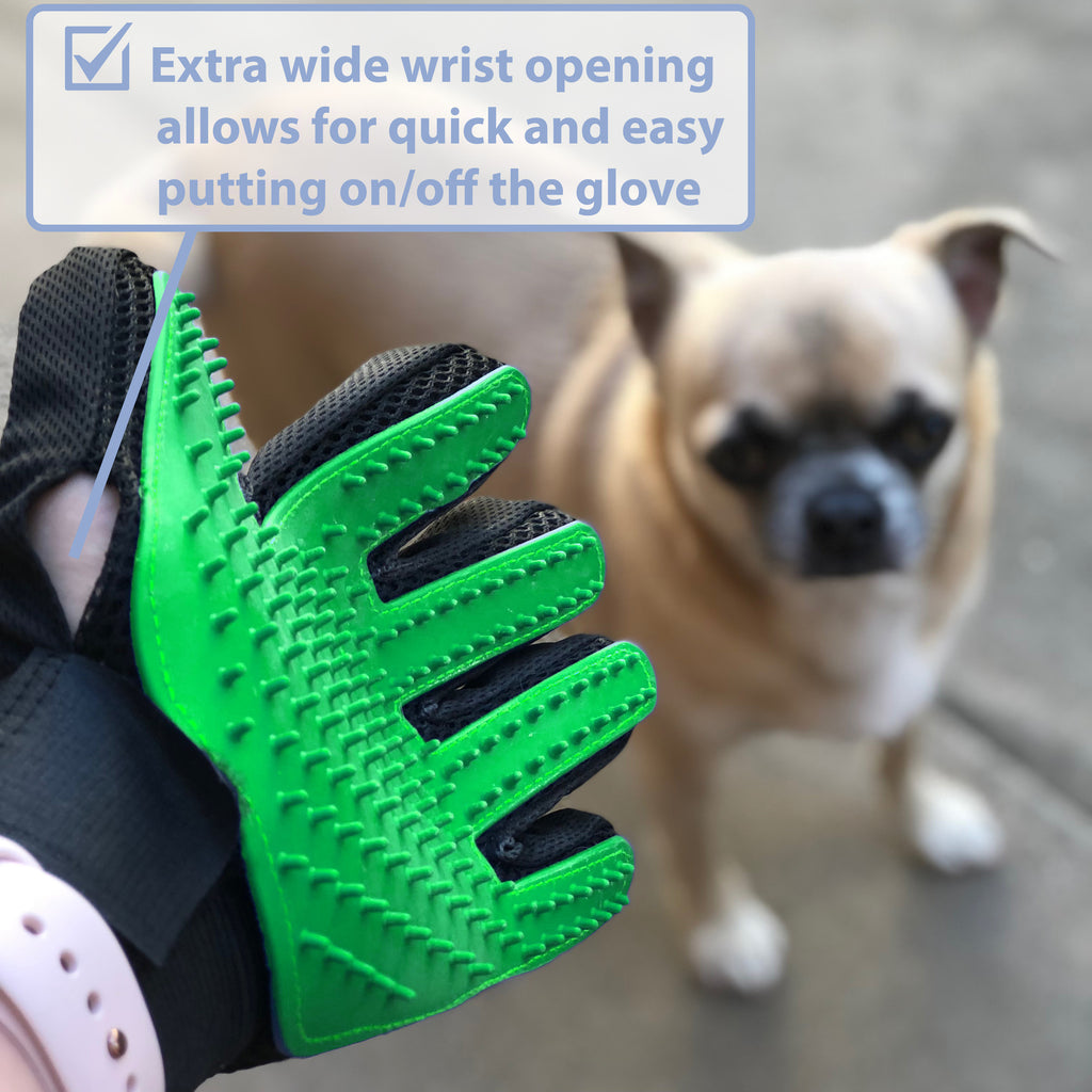 Fur glove for dogs best sale