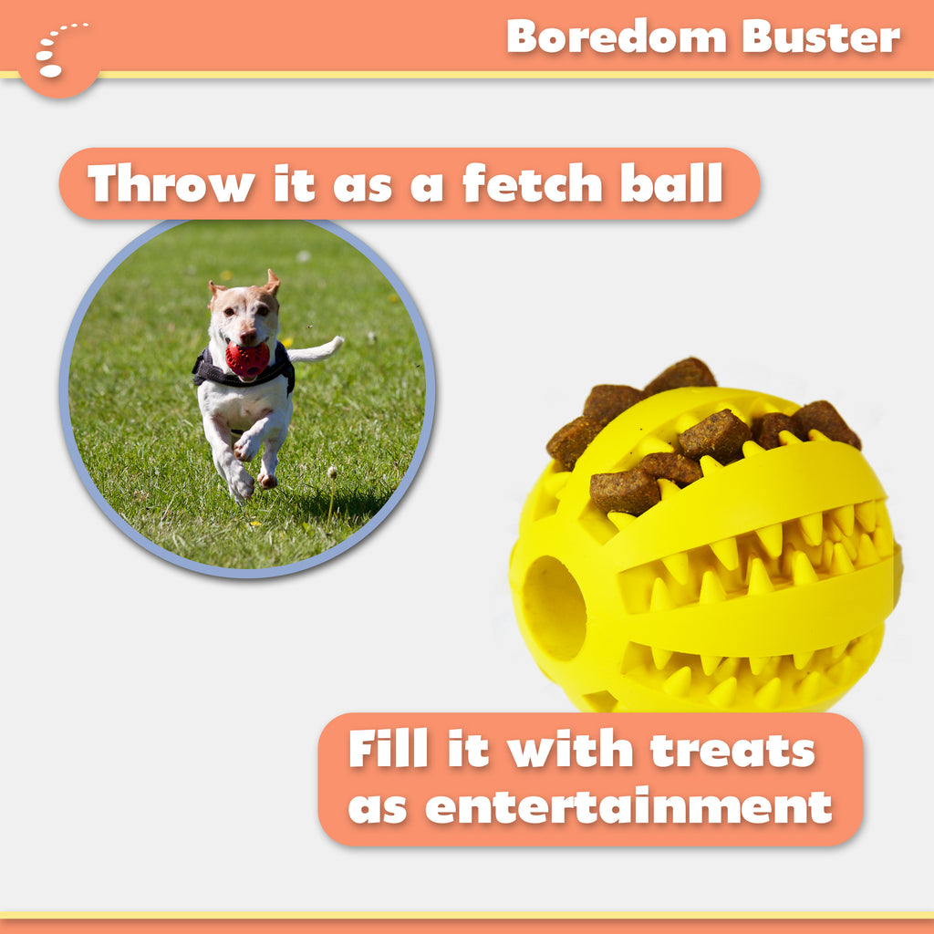 5cm 7cm Pet Dog Toy Interactive Rubber Balls for Small Large Dogs Puppy Cat  Chewing Toys