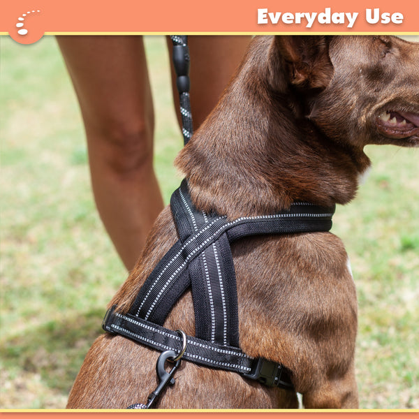 Zenify Pets Dog Harness Leash Set - Chest Vest Cross Adjustable